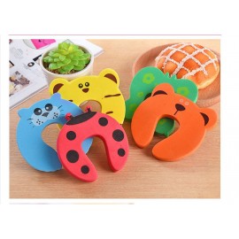 5Pcs/Lot Baby Safety For Newborn Furniture Protection Card Door Stopper Security Cute Animal Care Child Lock Finger Protector