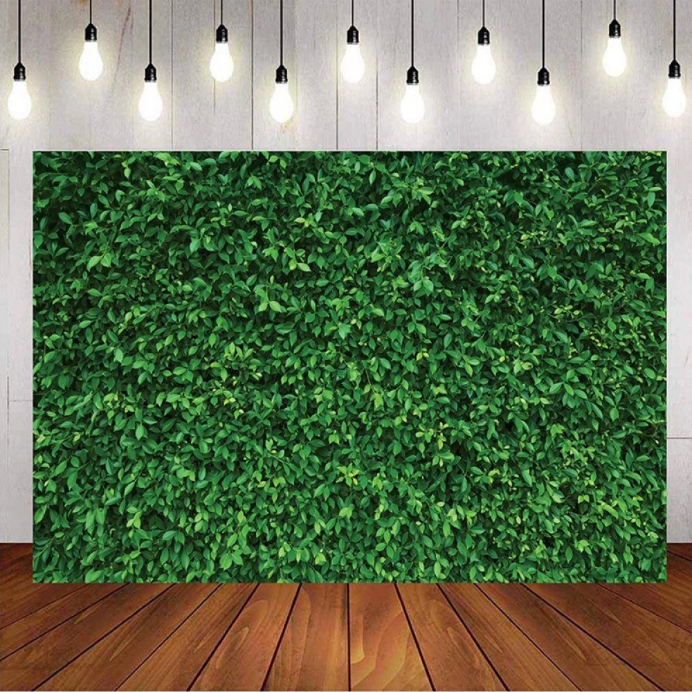 1Pc Backgrounds Wall For Photography Backdrop Green Leaves Photo Photo Studio Props Photo Back Drop Cloth Birthday Party