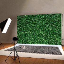 1Pc Backgrounds Wall For Photography Backdrop Green Leaves Photo Photo Studio Props Photo Back Drop Cloth Birthday Party